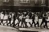Wave of youthful demonstrators leaving the 16th Street Baptist Church, Birmingham. 1963; printed 1980s.