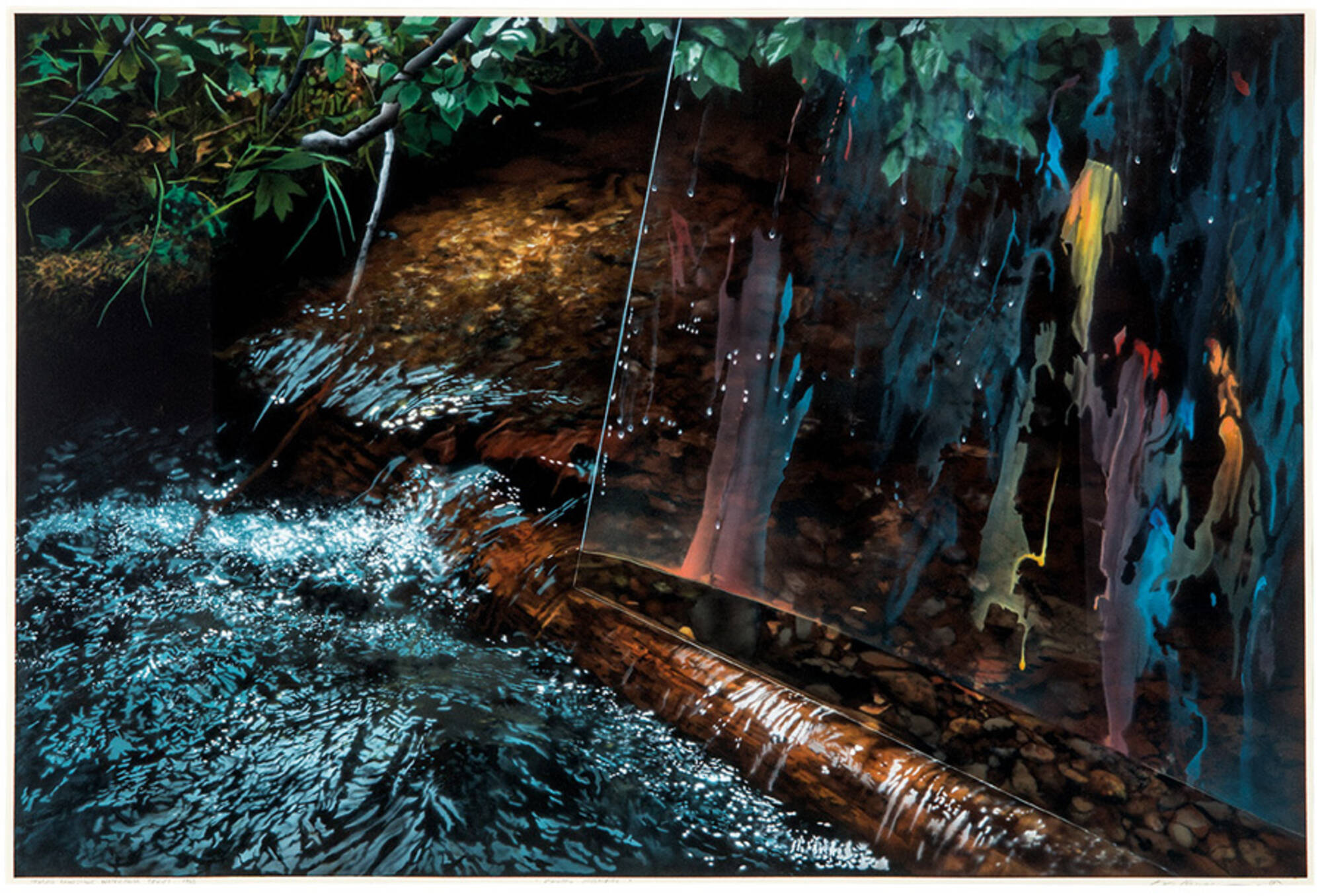 Painted Magnifier (from Staged Landscape Watercolor Series)