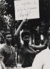 June Johnson Marching, Meredith March * Untitled (Black Panther marchers). June 5th, 1966 and 1966; printed 1966 and 1990s.