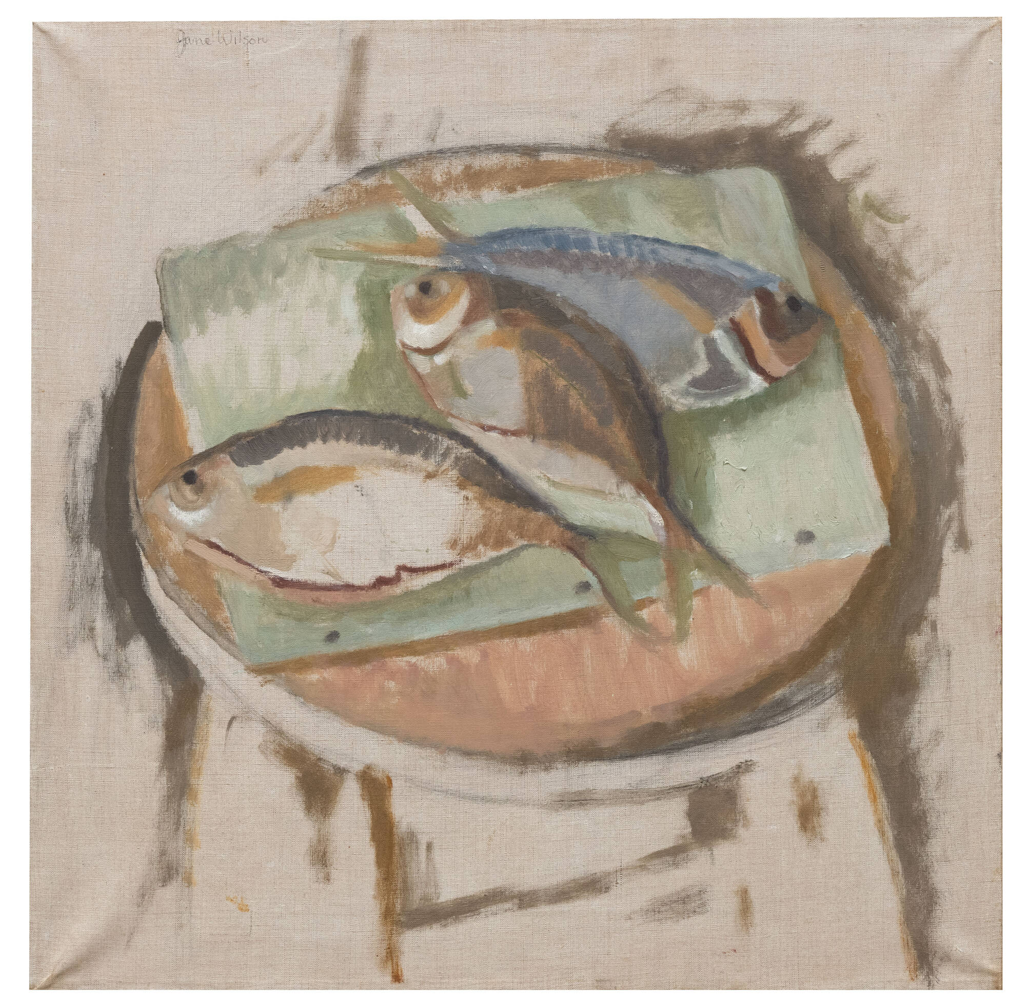 Three Butterfish on a Stool