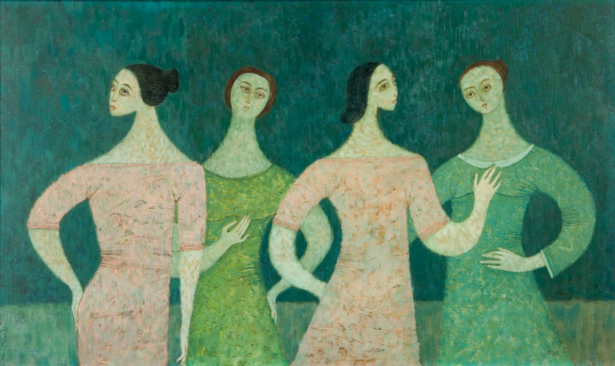 Four Female Figures
