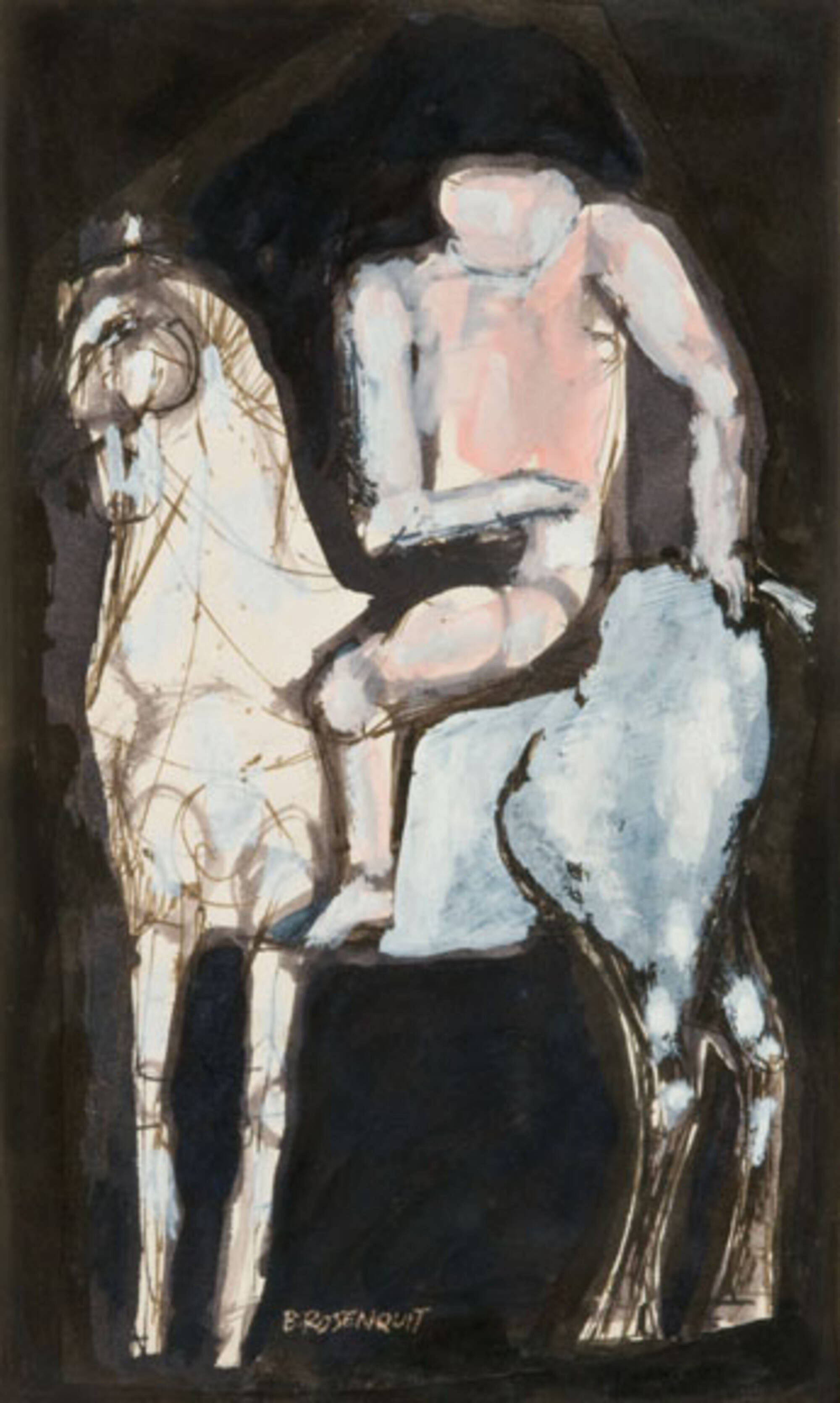 Untitled (Figure on a horse)