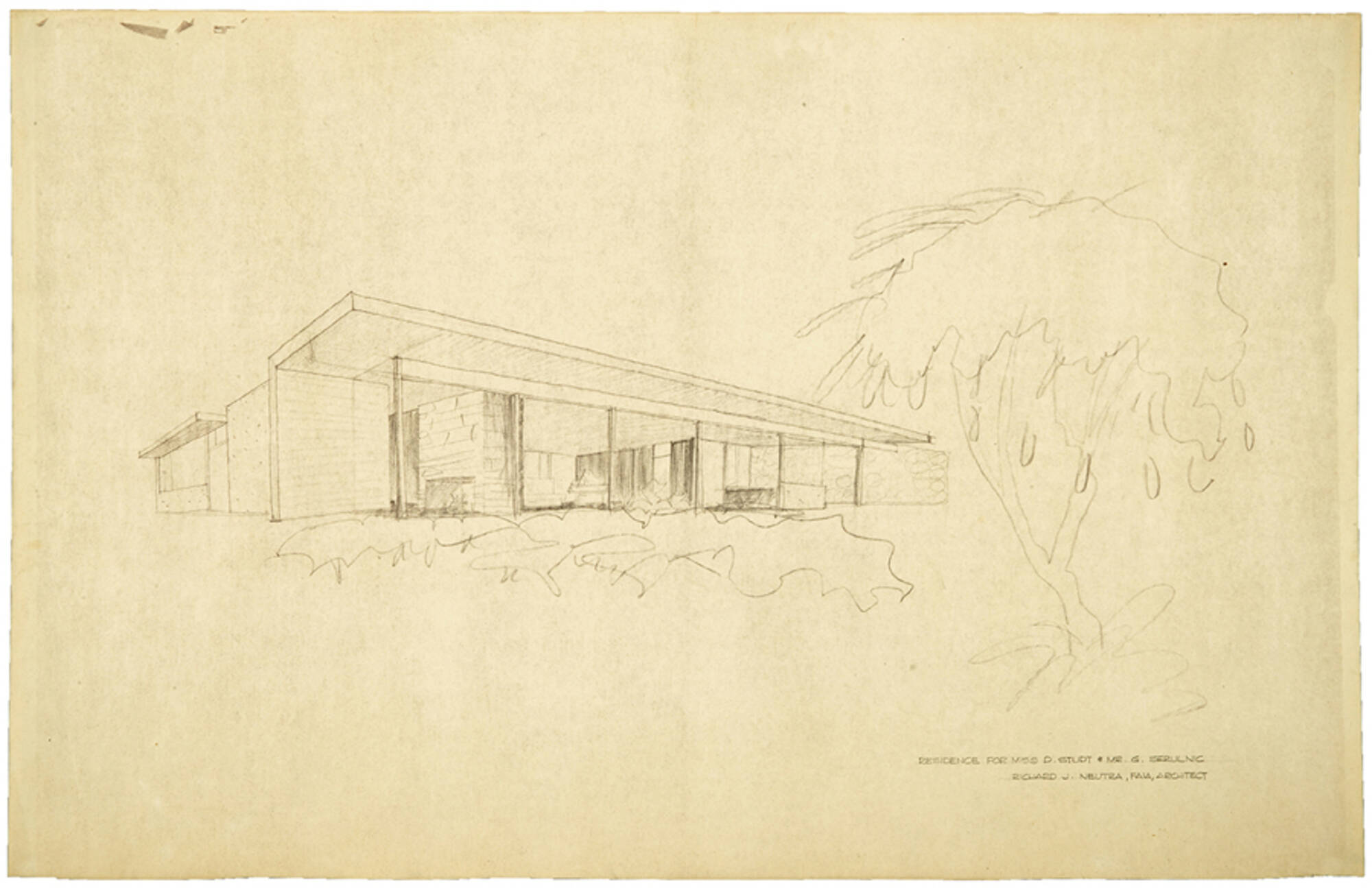 Architectural rendering of the Serulnic Residence