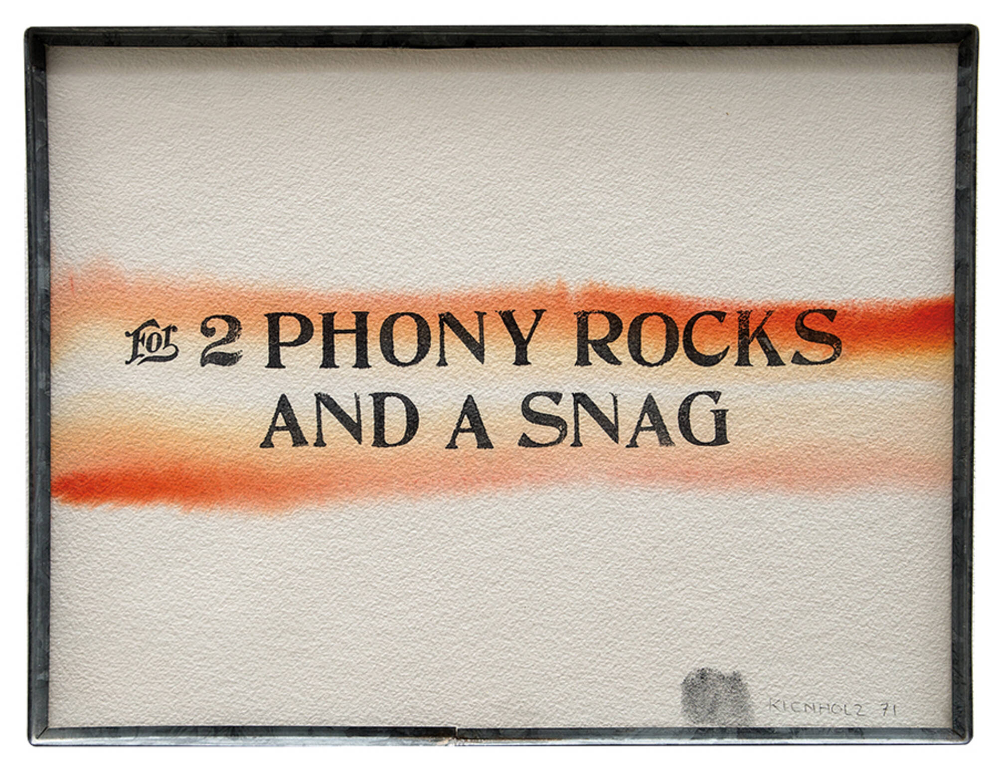 For 2 Phony Rocks and a Snag