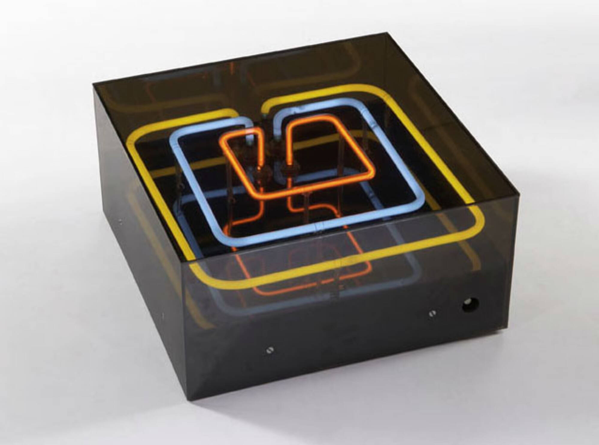 Acrylic coffee table with Neon interior