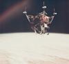 NASA--Apollo 9. LM Spider's Striking Space Debut, Upside Down Above Earth. March 3-13, 1969.