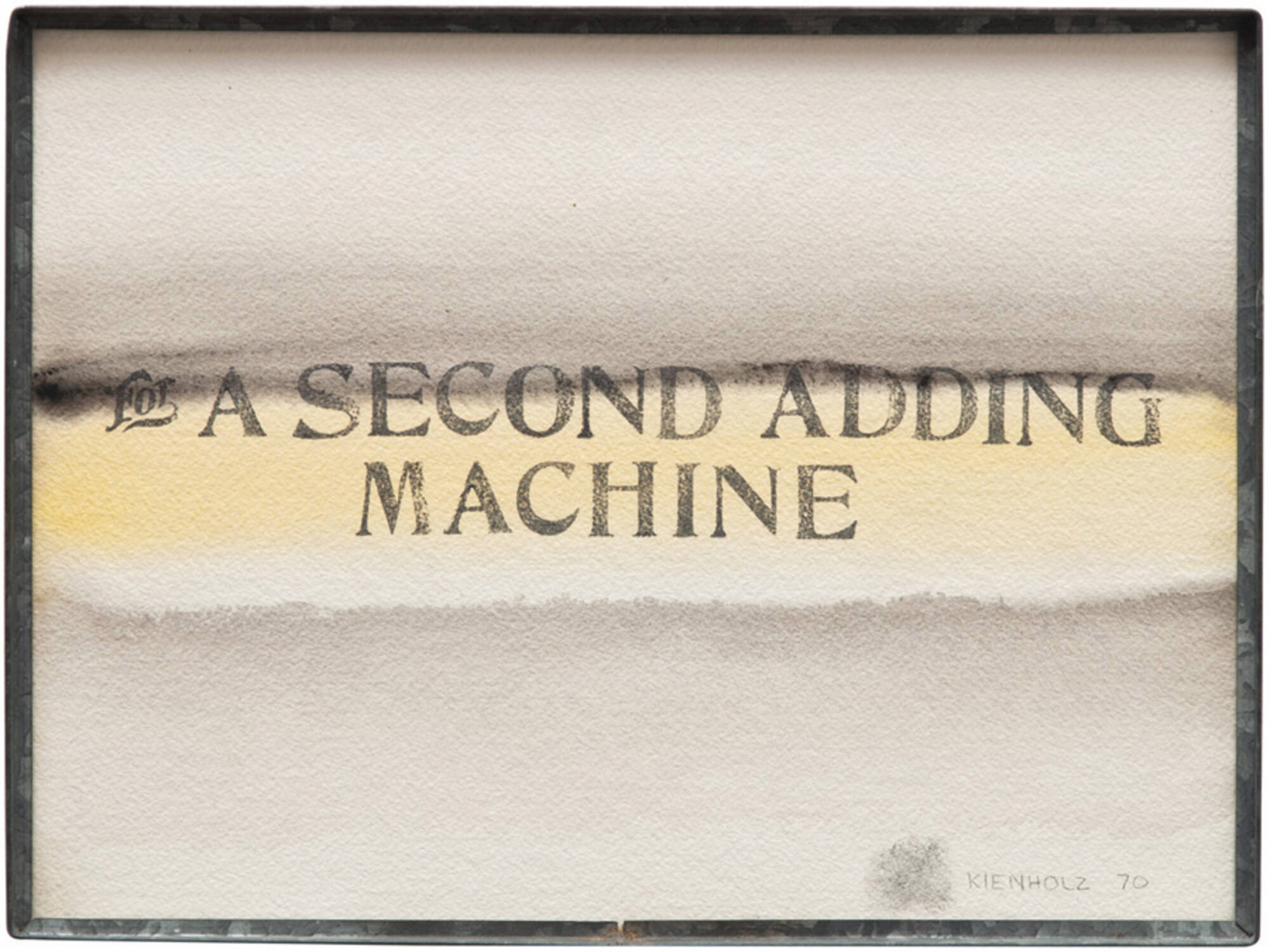 For A Second Adding Machine