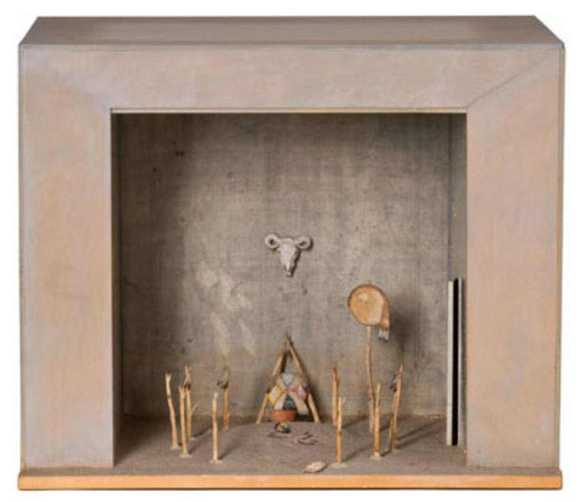 Untitled (Diorama of Native American scene)