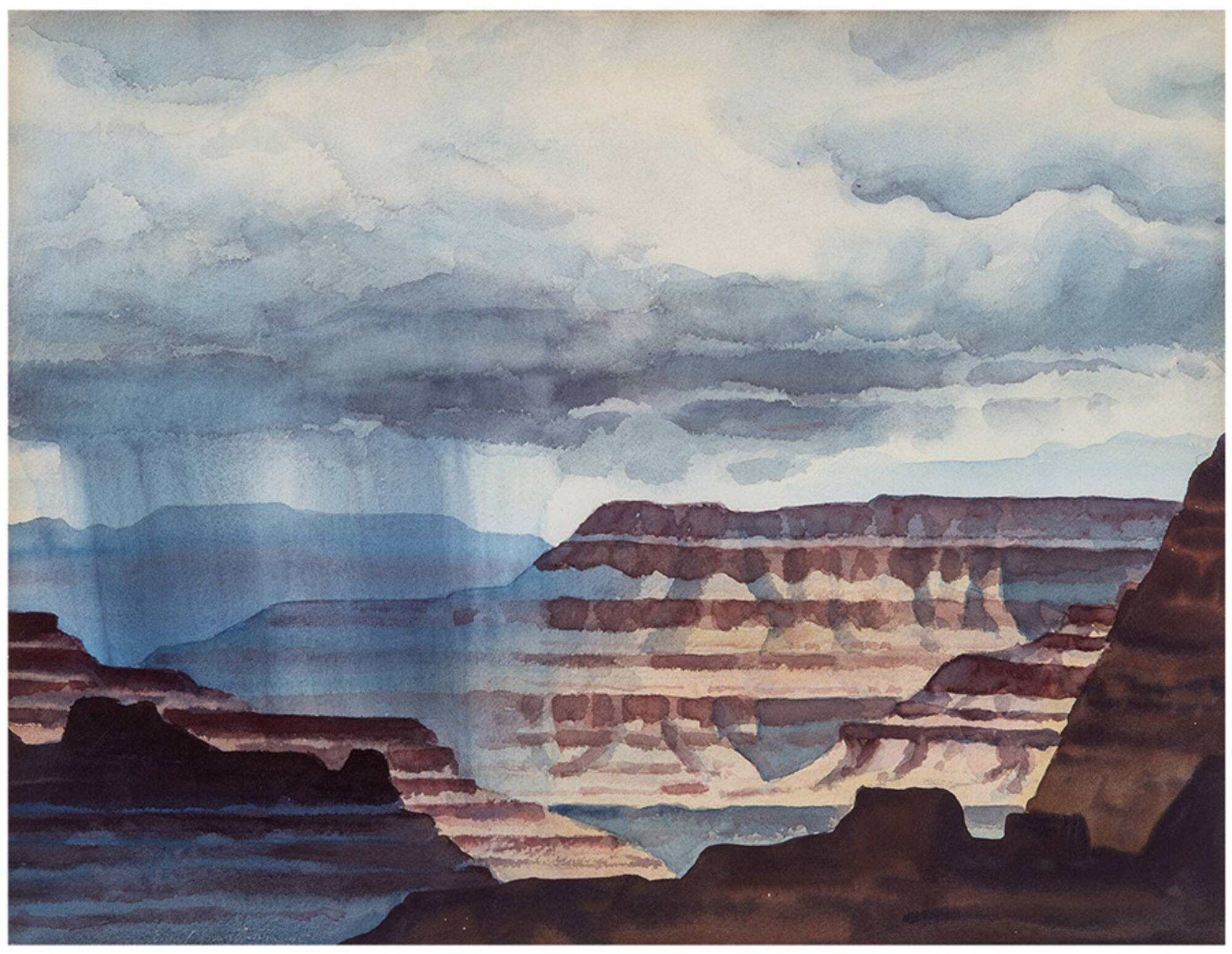 Rain Over Grand Canyon