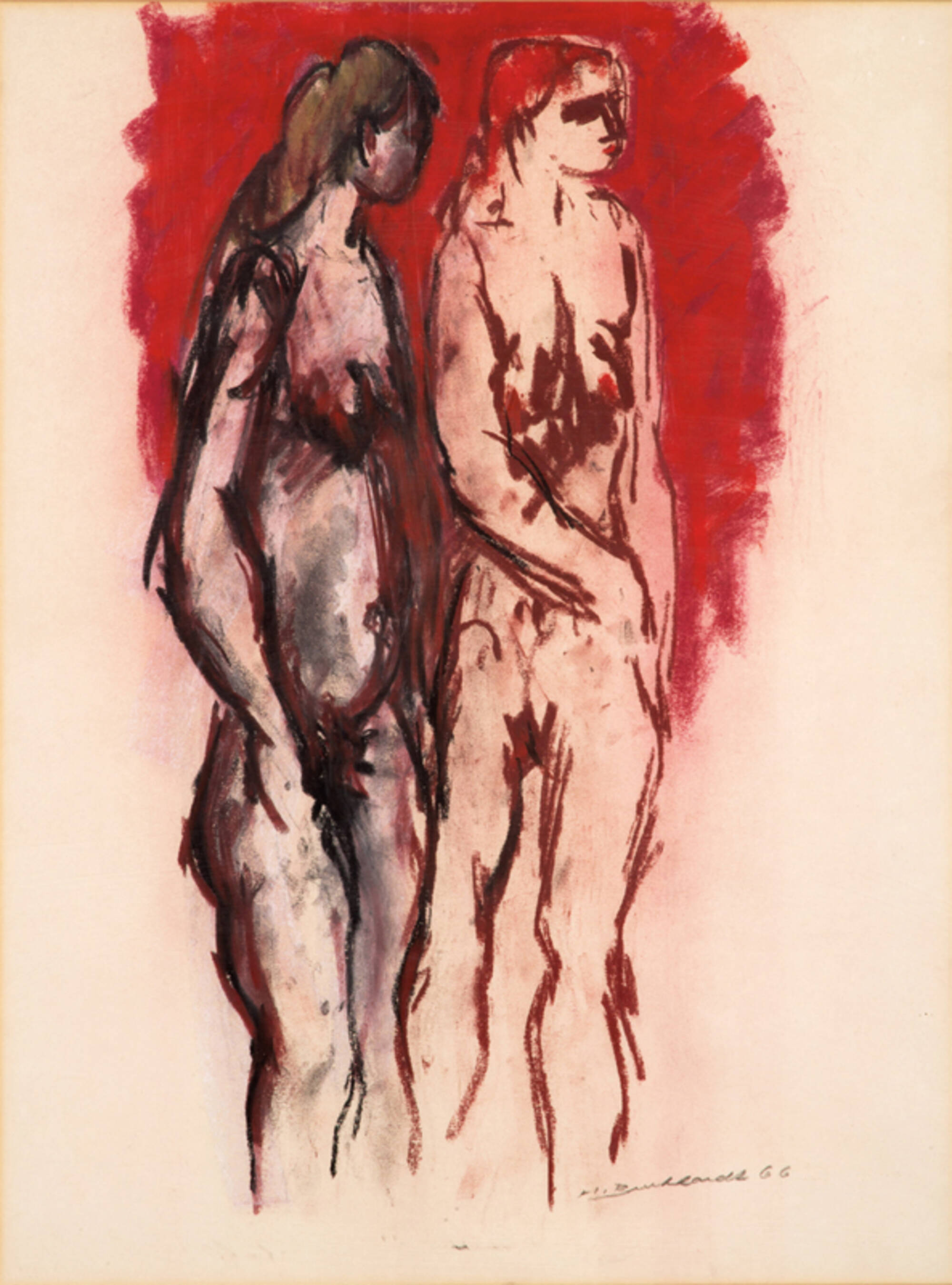 Two Female Figures Standing