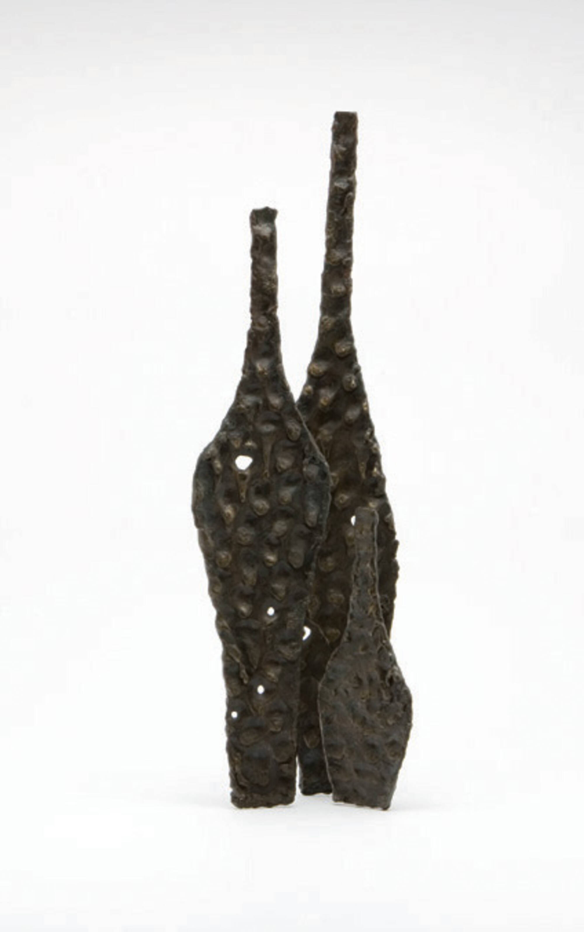 Metal vase sculpture