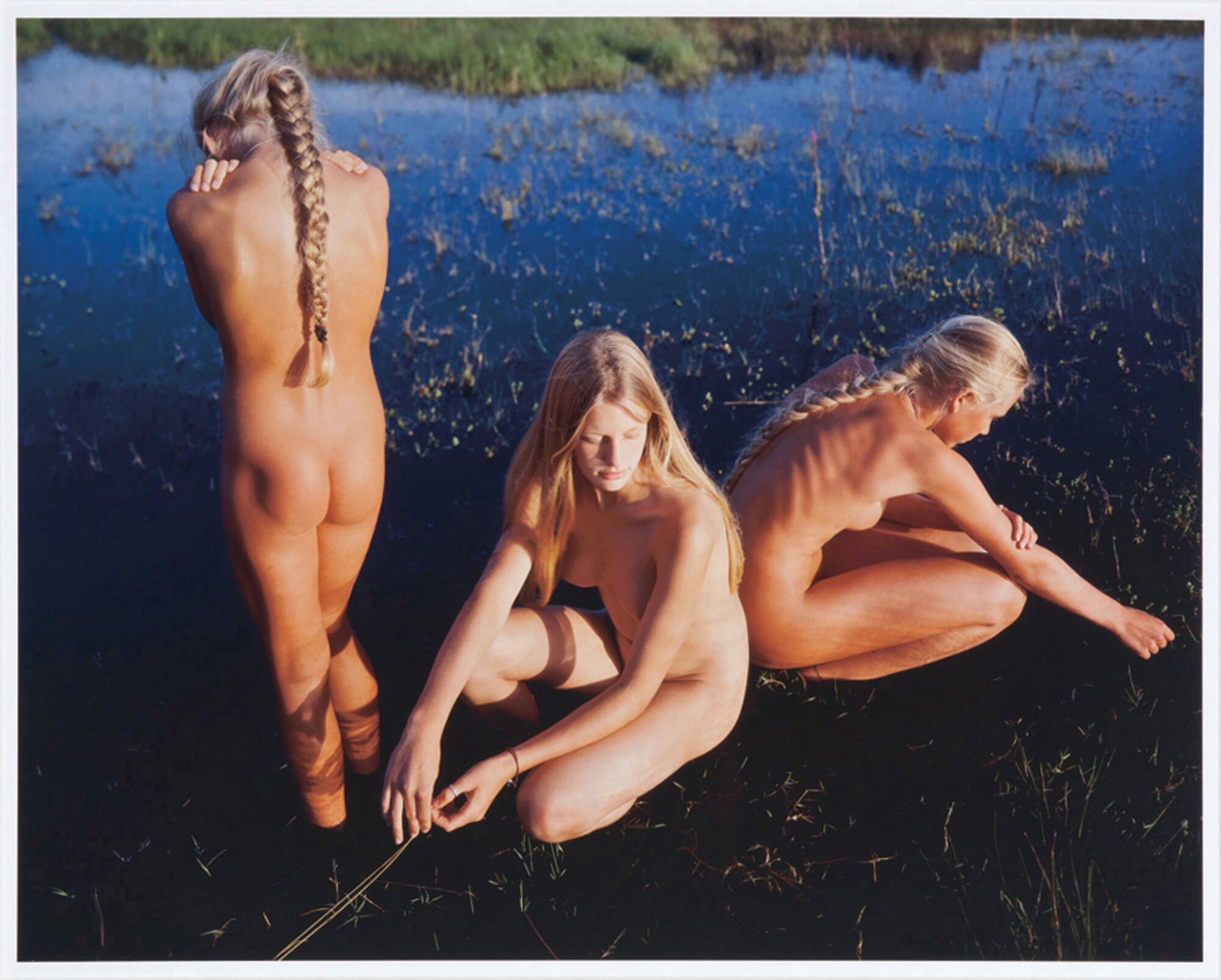 Lotte, Alice and Nikki: Montalivet, France, 1996