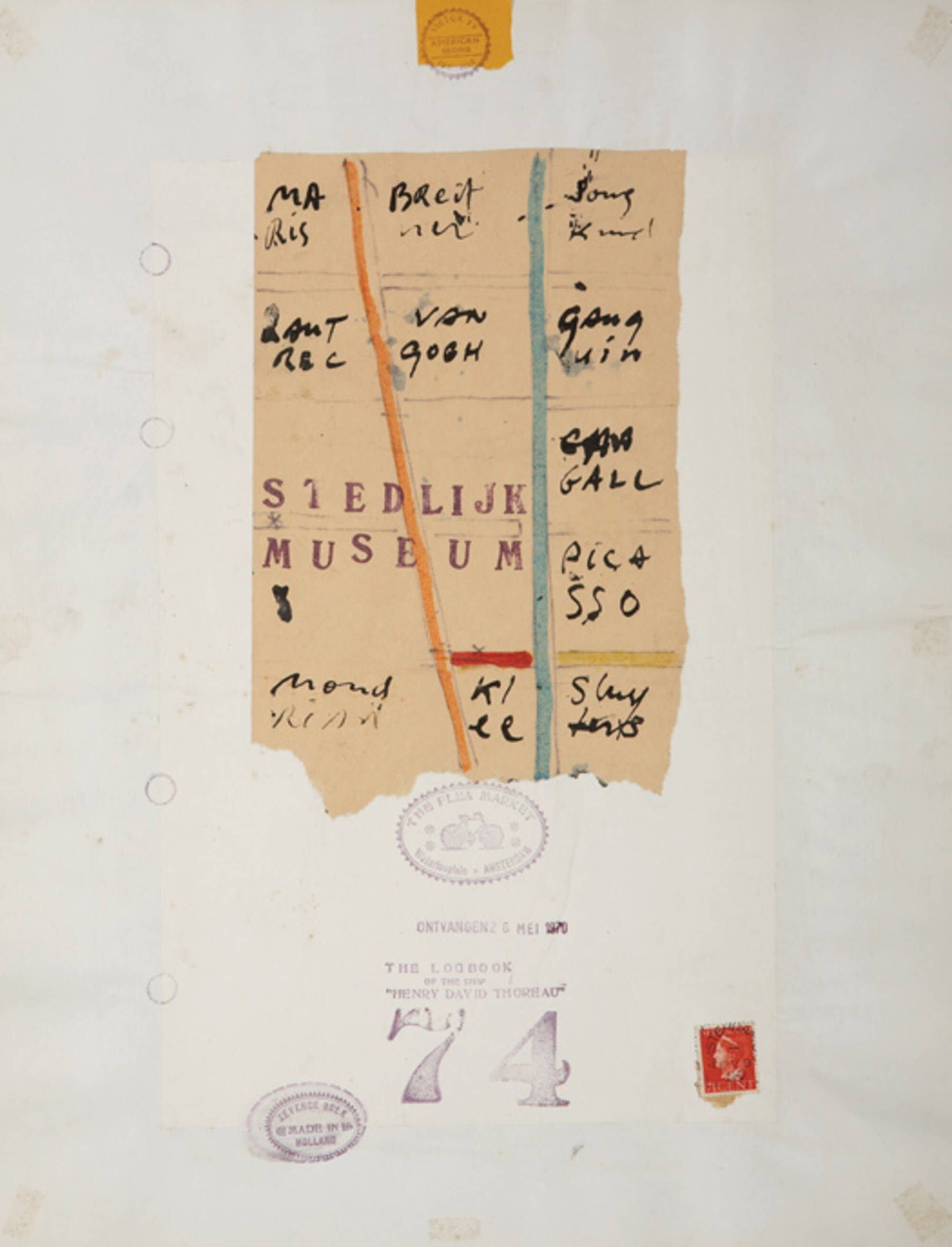 The Fleamarket, the Logbook of the Ship of Henry David Thoreau