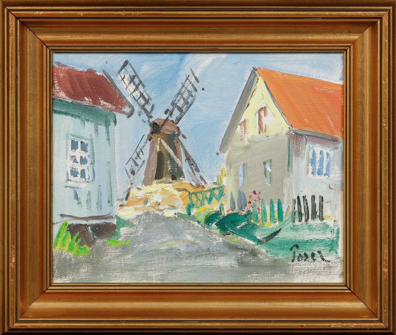 "Fiskebäckskil", olja på duk, signerad.