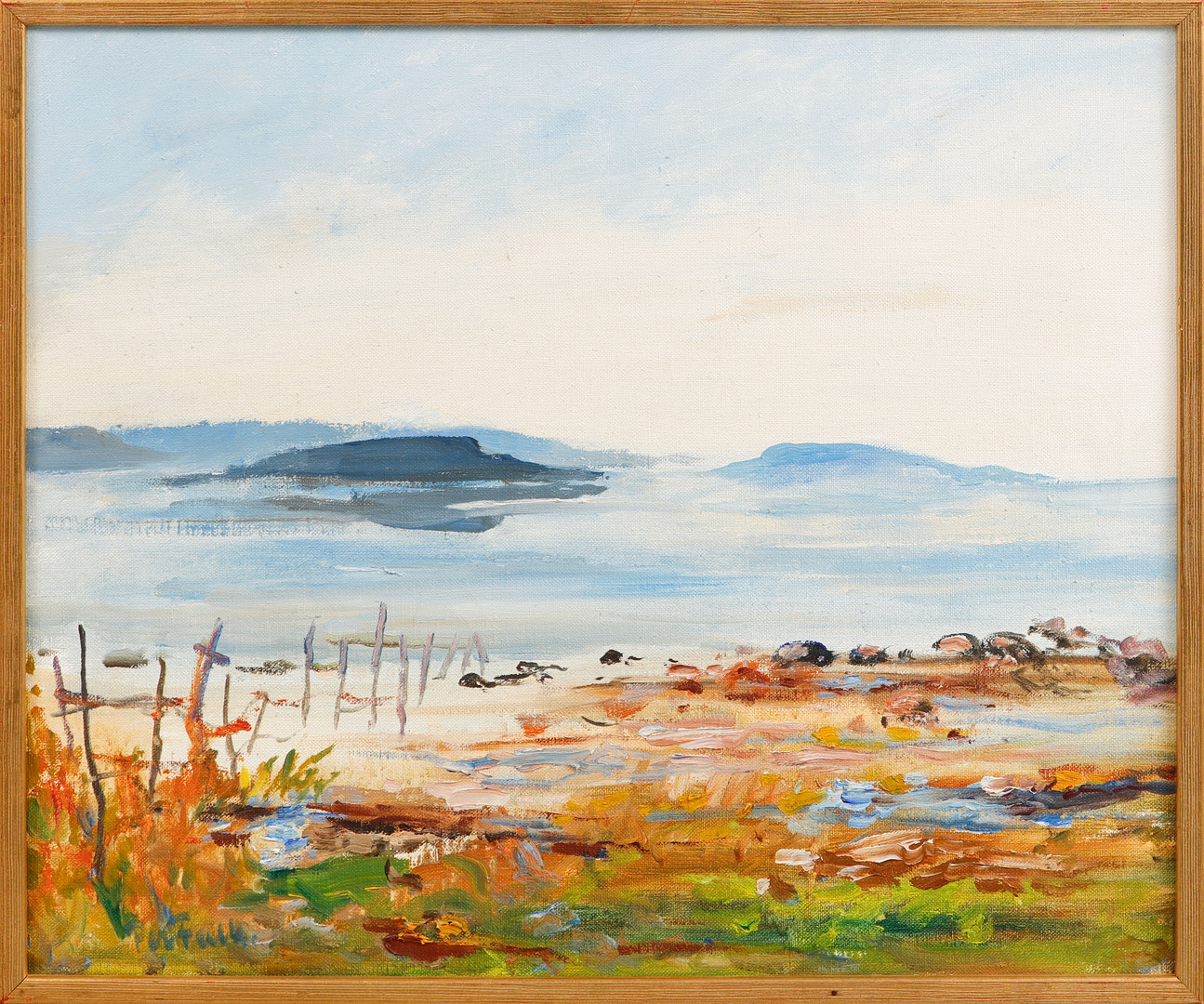 "Hakefjorden" olja på duk, signerad.