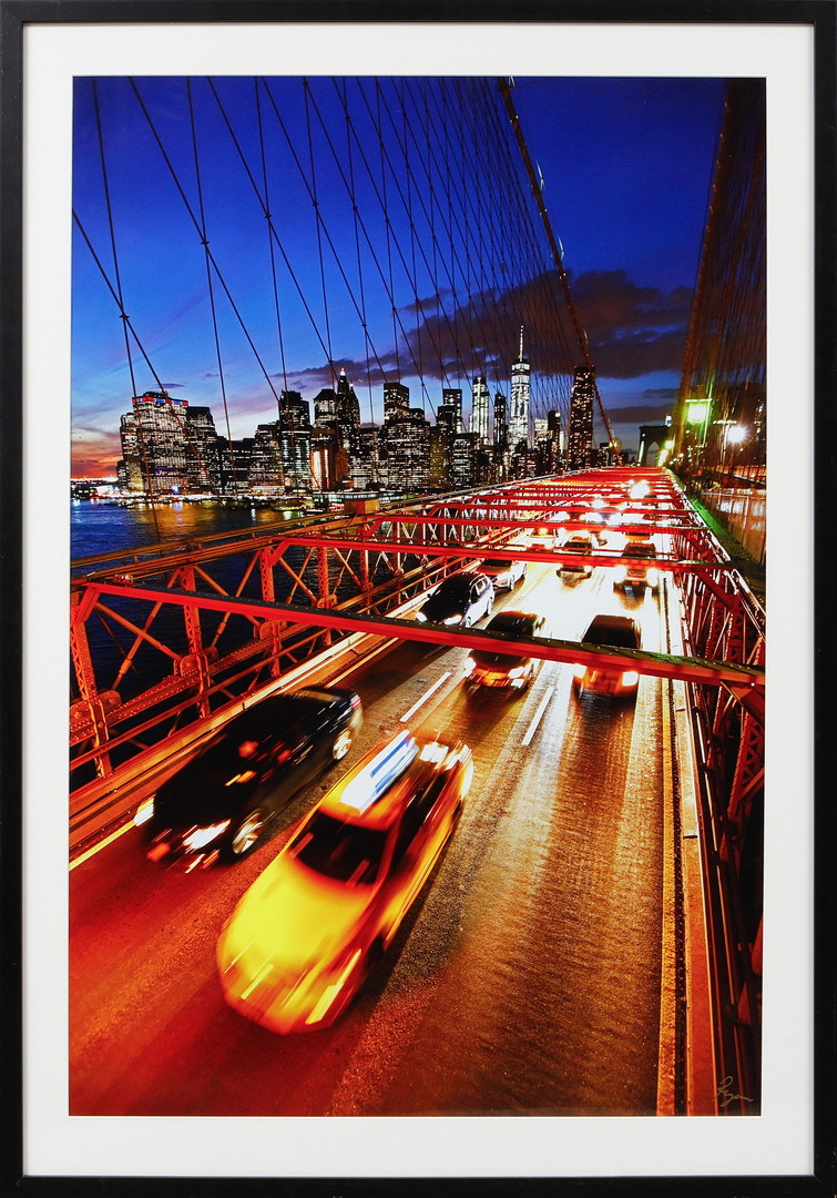 Brooklyn Bridge, C-print, signerad.