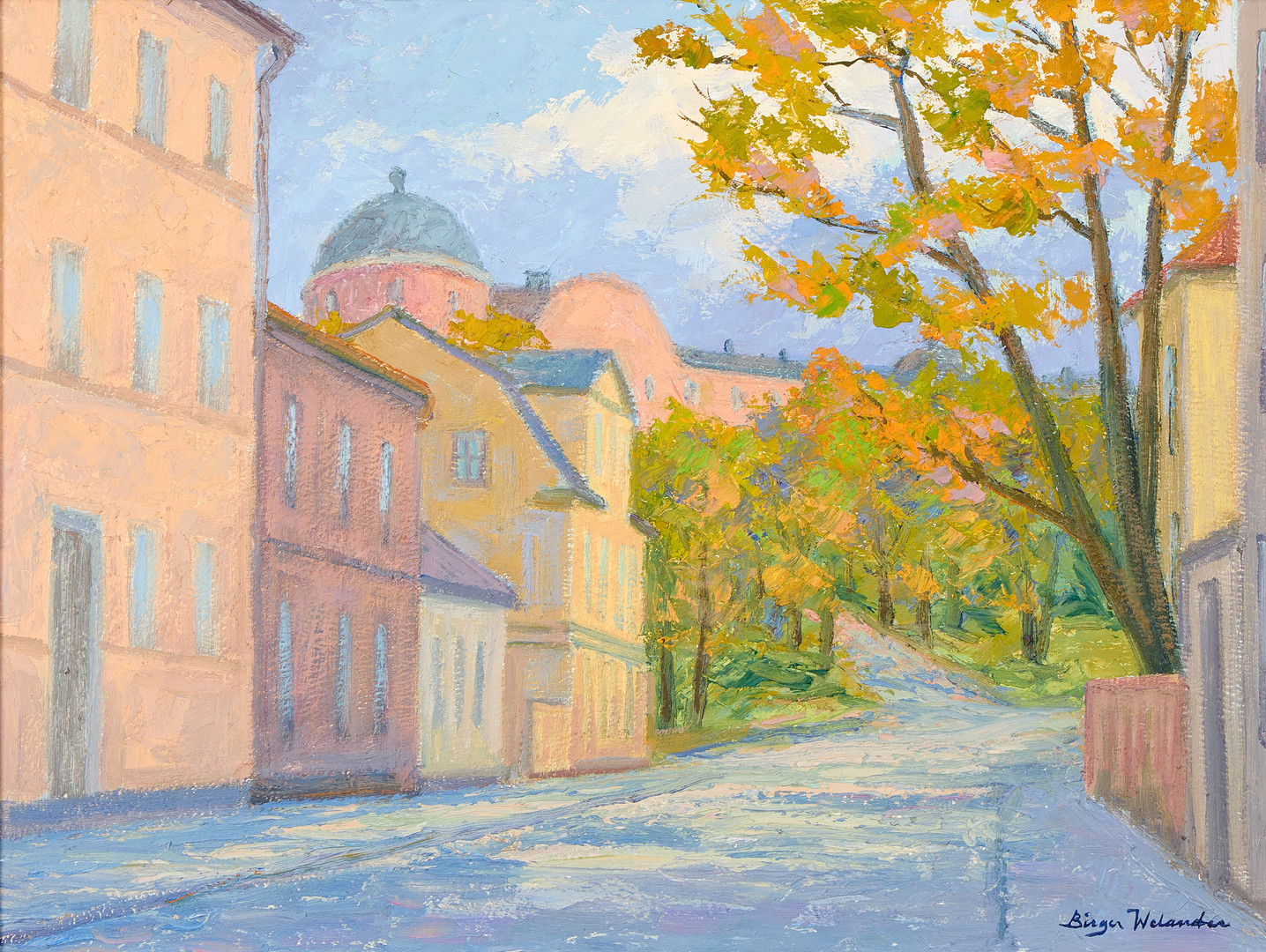 " Övre slottsgatan", Uppsalamotiv.