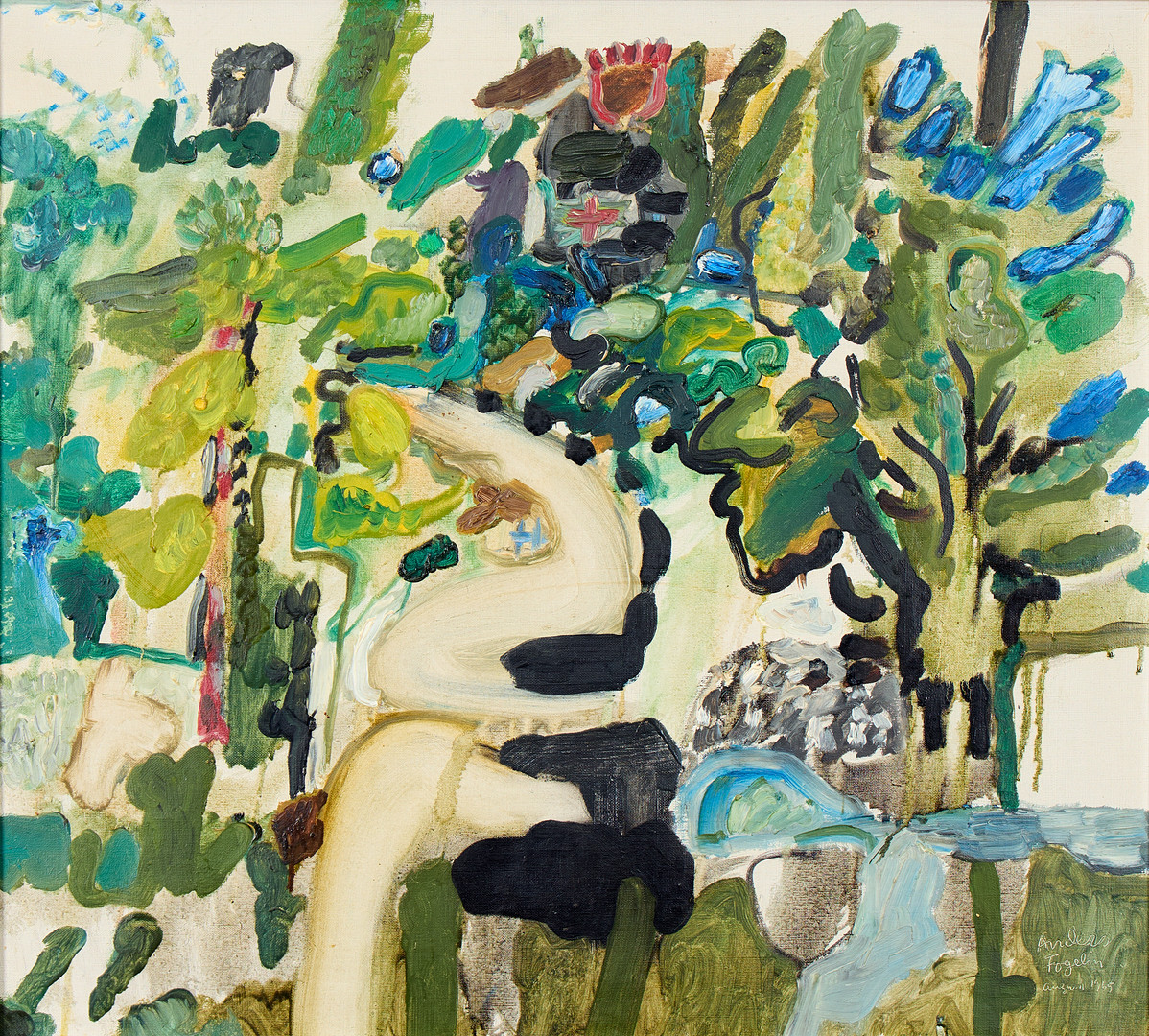 Anders Fogelin, "Landskap med väg".