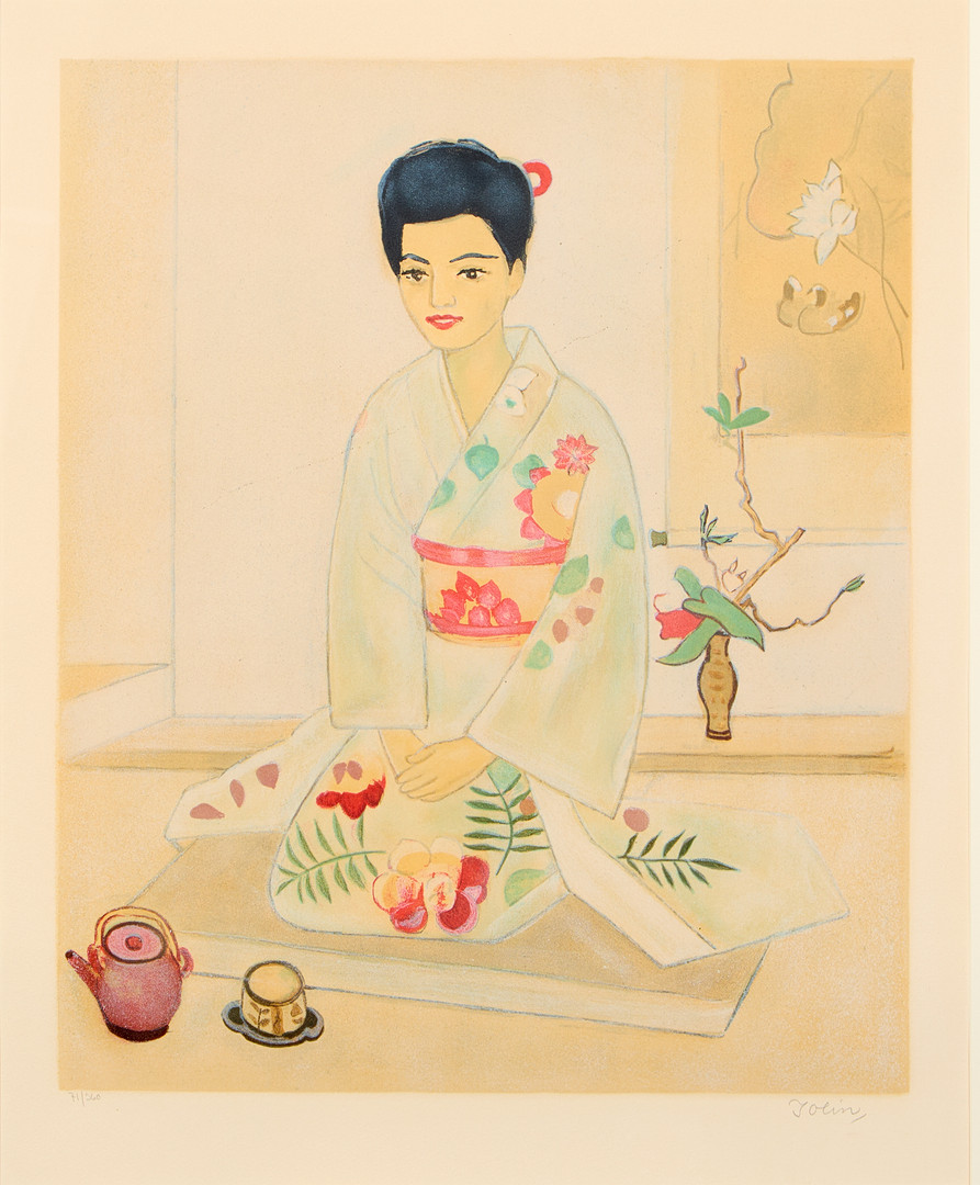 Komposition med Geisha.