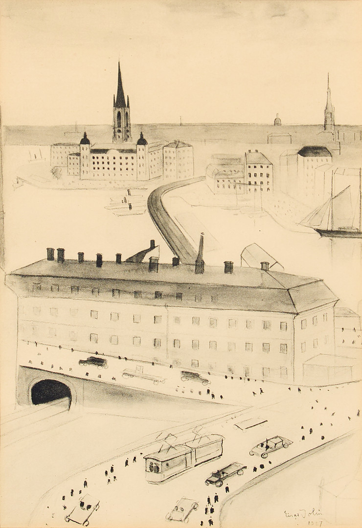 efter. Stockholmsvy.