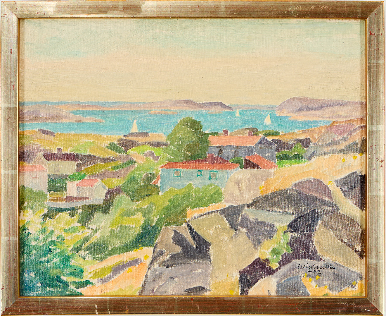 "Vacker sommardag", skärgårdsmotiv från Bohuslän.