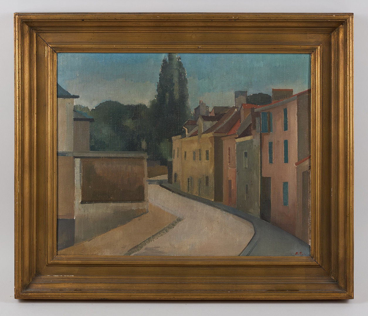 Gata i Clamart, signerad samt a tergo daterad 1927, olja på duk.