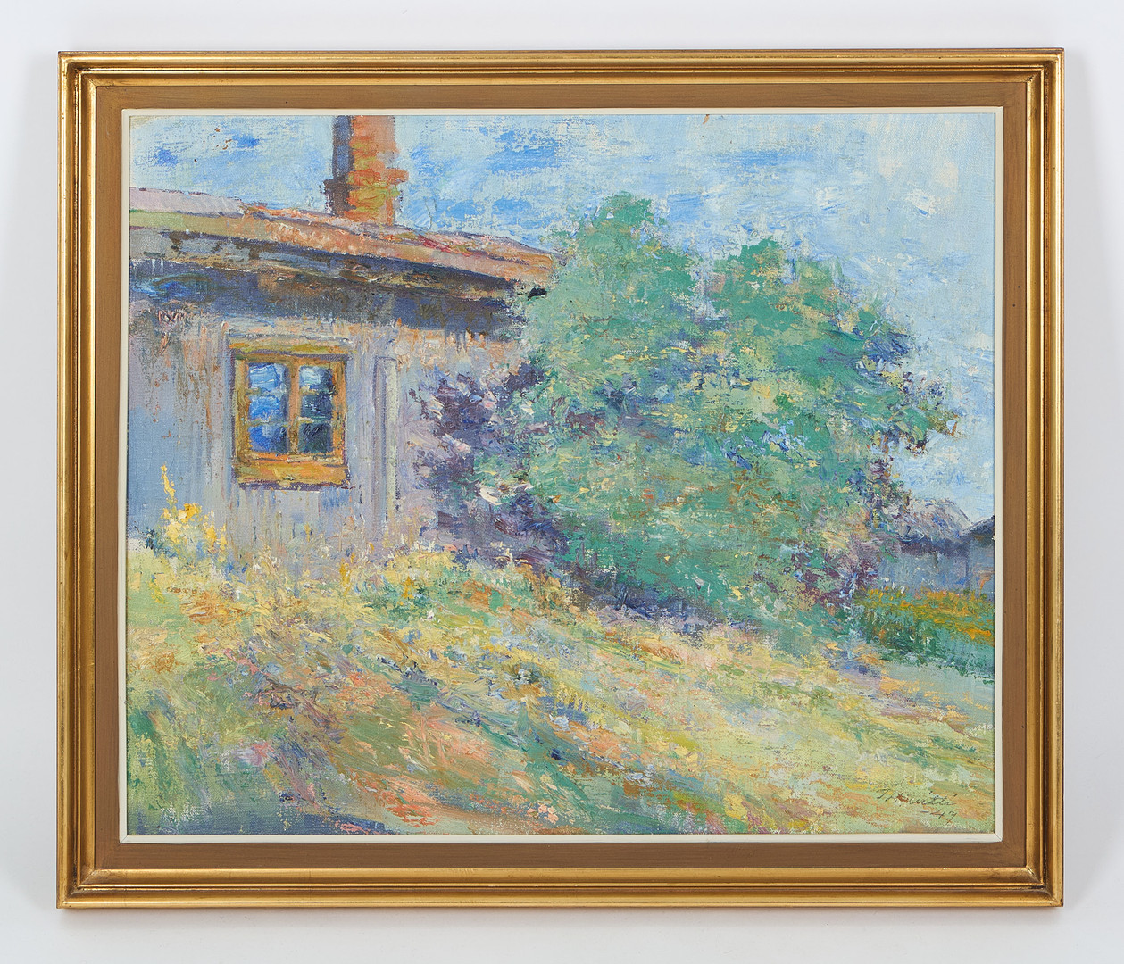 Sommardag, signerad samt daterad -47, olja på duk.