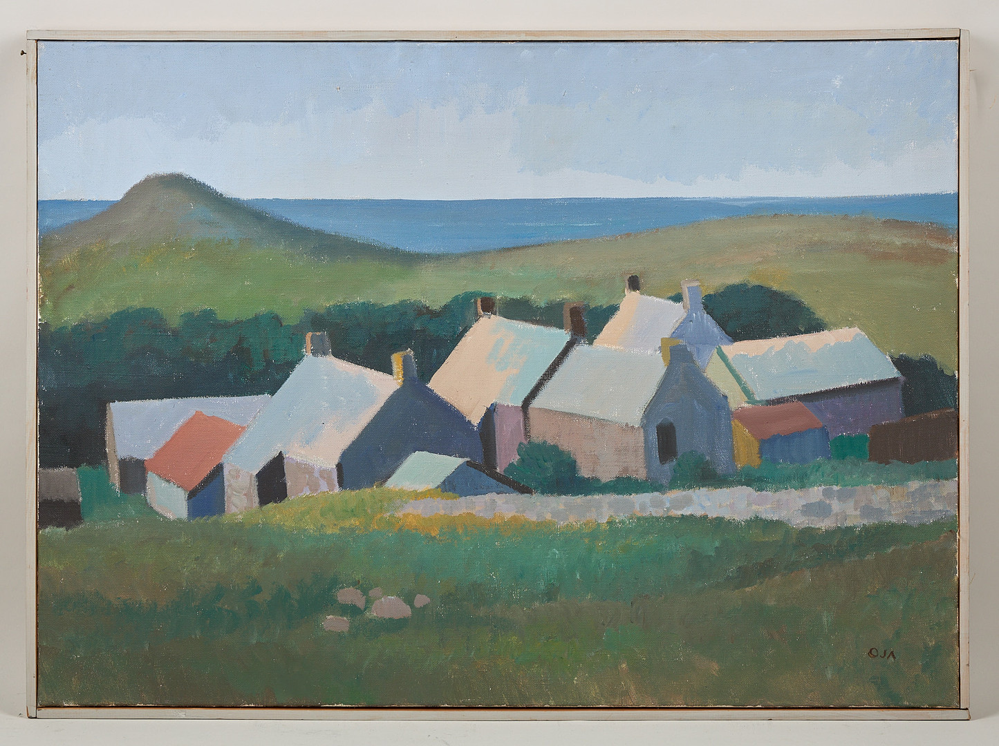 "Lands End (Cornwall)" (1967), signerad, olja på duk.