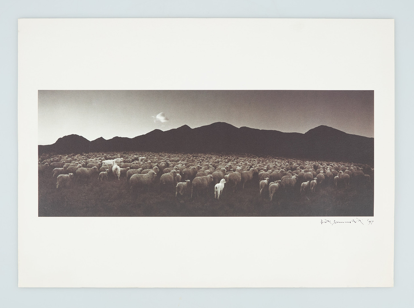 "Barun-Khemchik, Tuva, Sibirien", signerad samt daterad -97, C-print.