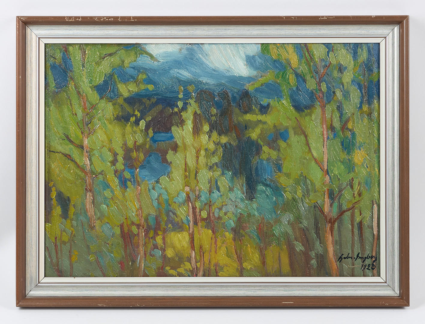 Sommarbild, signerad samt daterad 1926, olja på pannå.