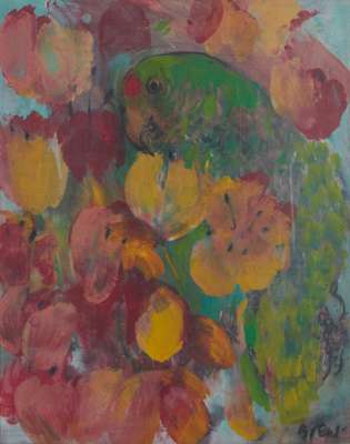 PARROT AND POPPIES