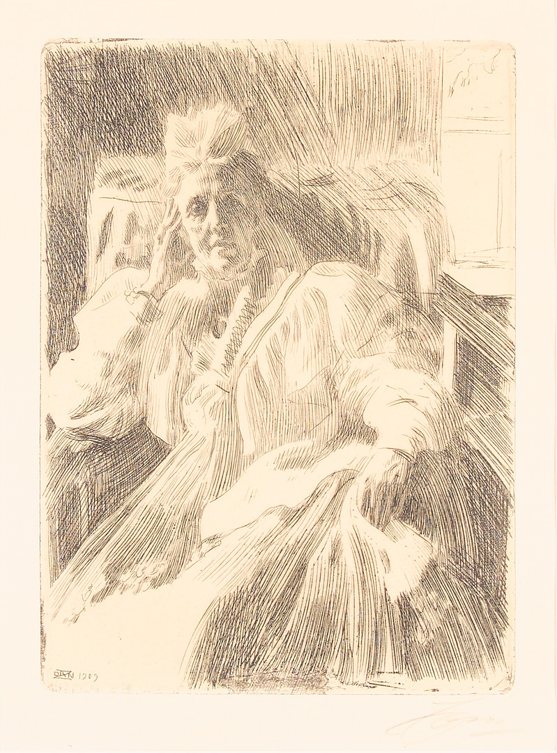 Anders Zorn, "Änkedrottning Sophia".