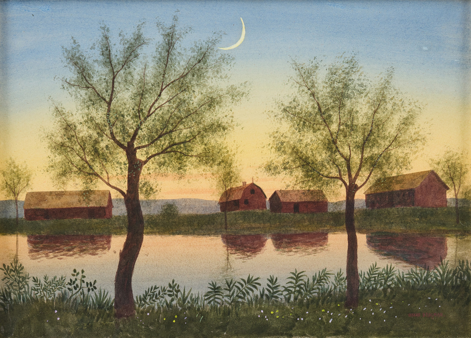 "Kväll vid Göta kanal".