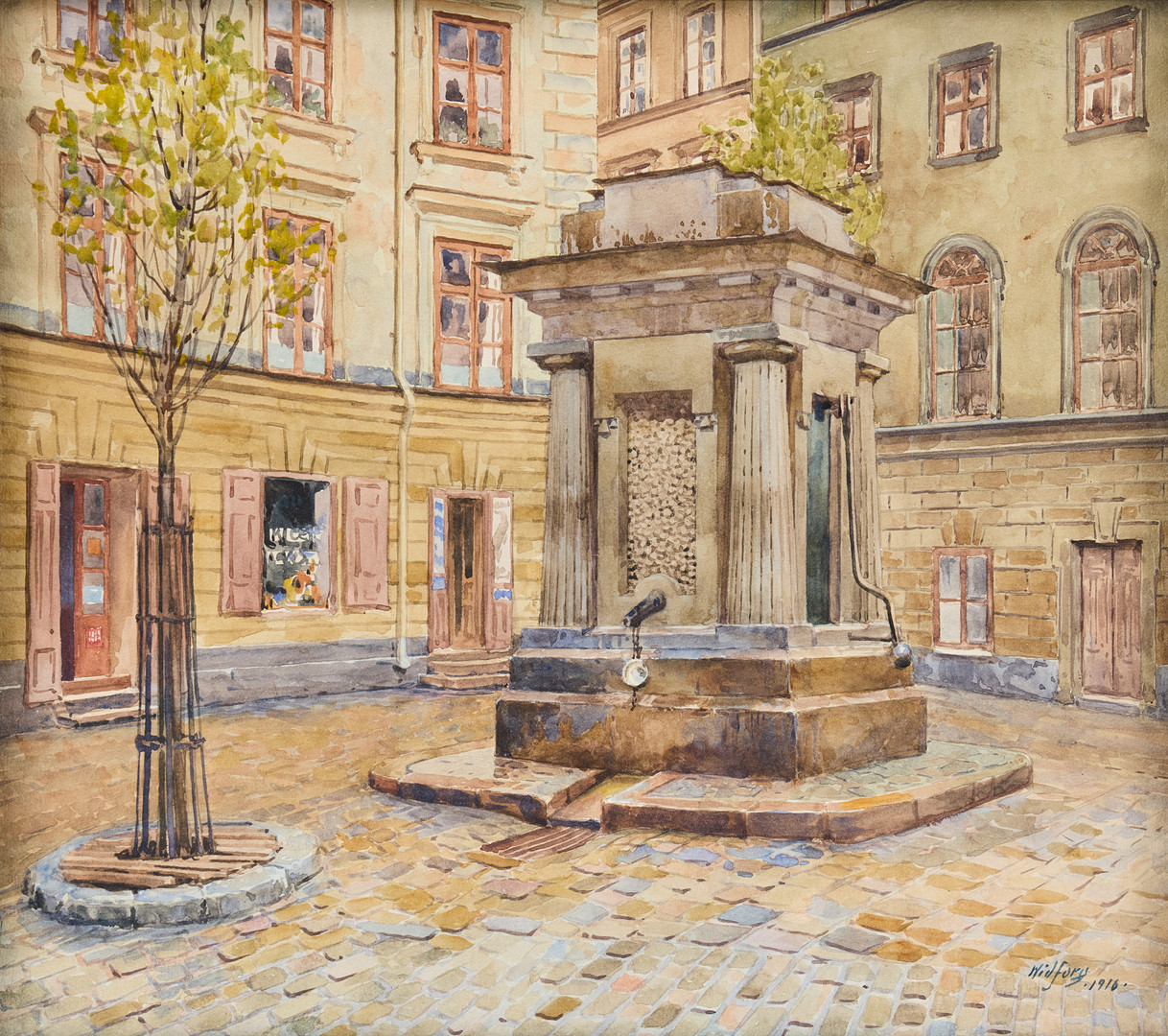 Tyska brunnen, Gamla stan.