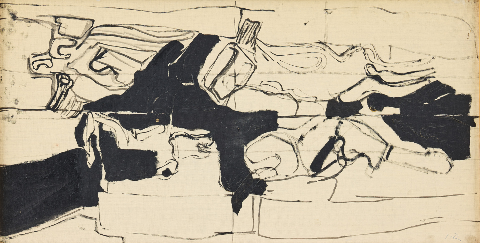 "Fragment i jorden, skiss".