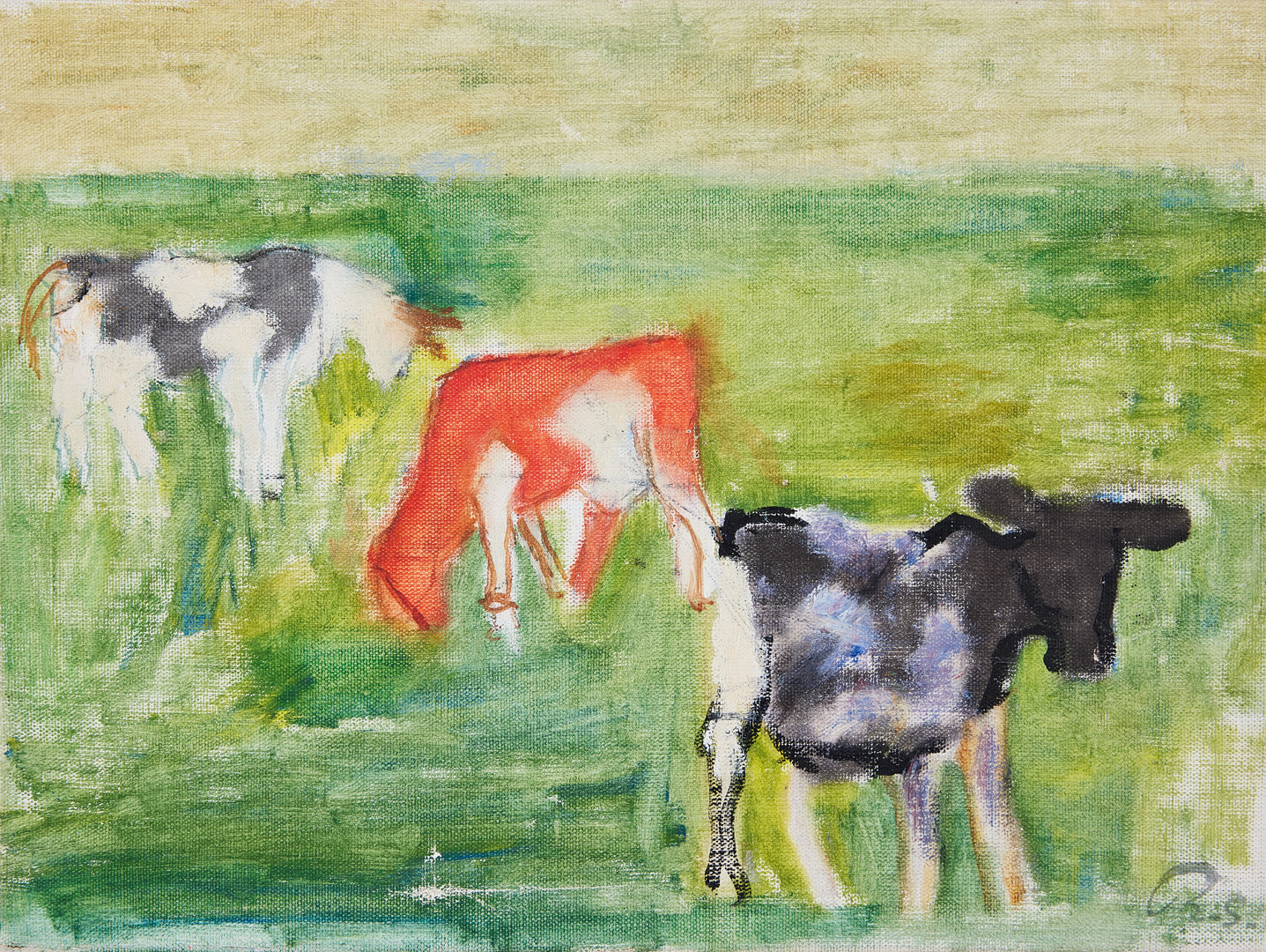 Cows in landscape.