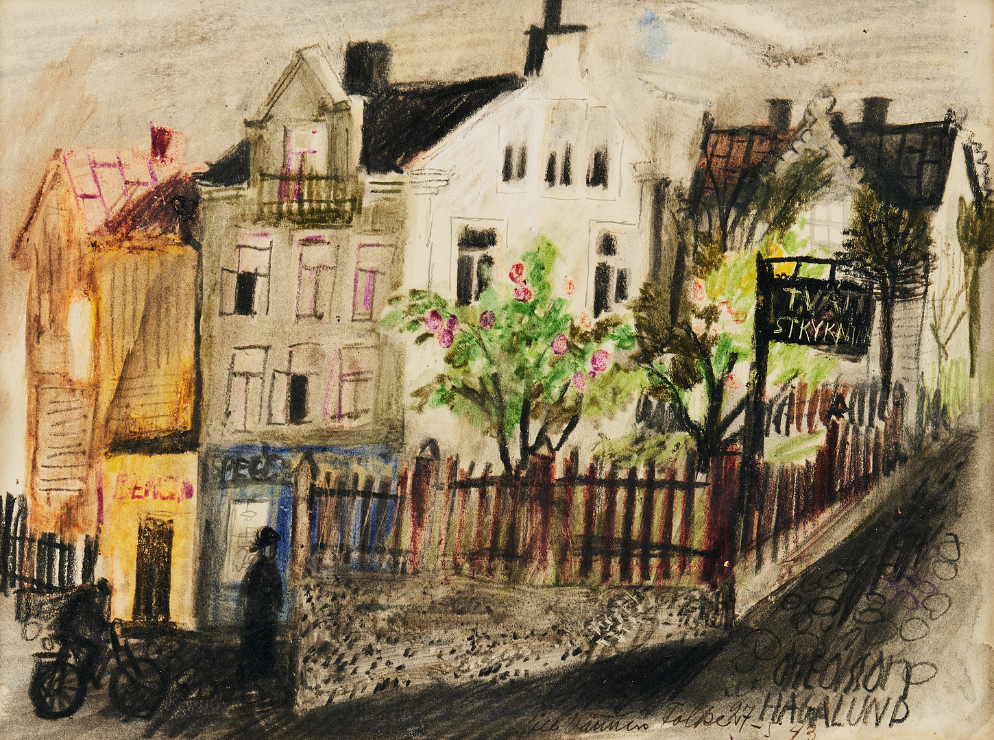 Olle Olsson Hagalund, Street in Hagalund.