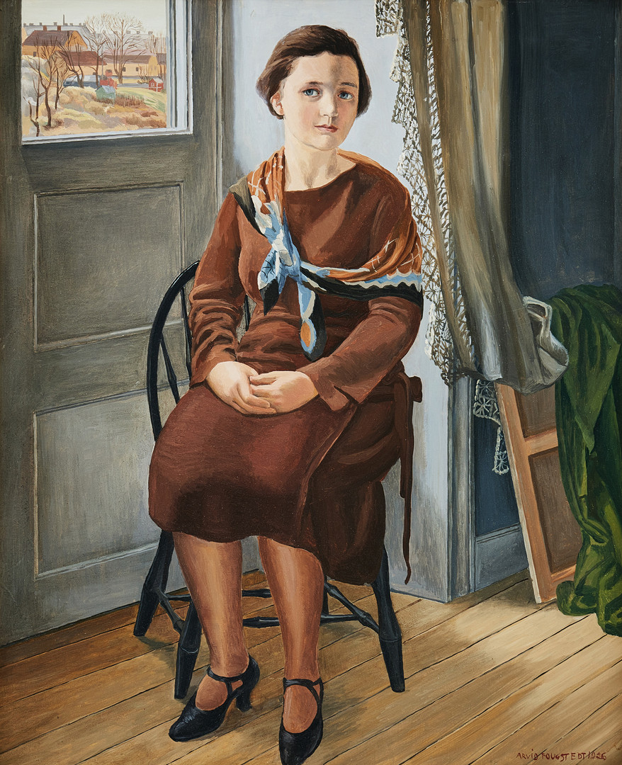 Portrait of Gerda Wessel.