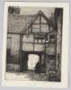 An old Inn courtyard etching signed in pencil unframed 20 x 15cm