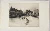 Canal, Newbury Berks etching signed in pencil unframed 20 x 25cm