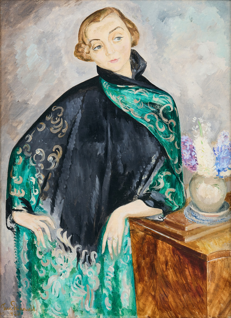“Lady with a Green Shawl” (The actress Naima Wifstrand).