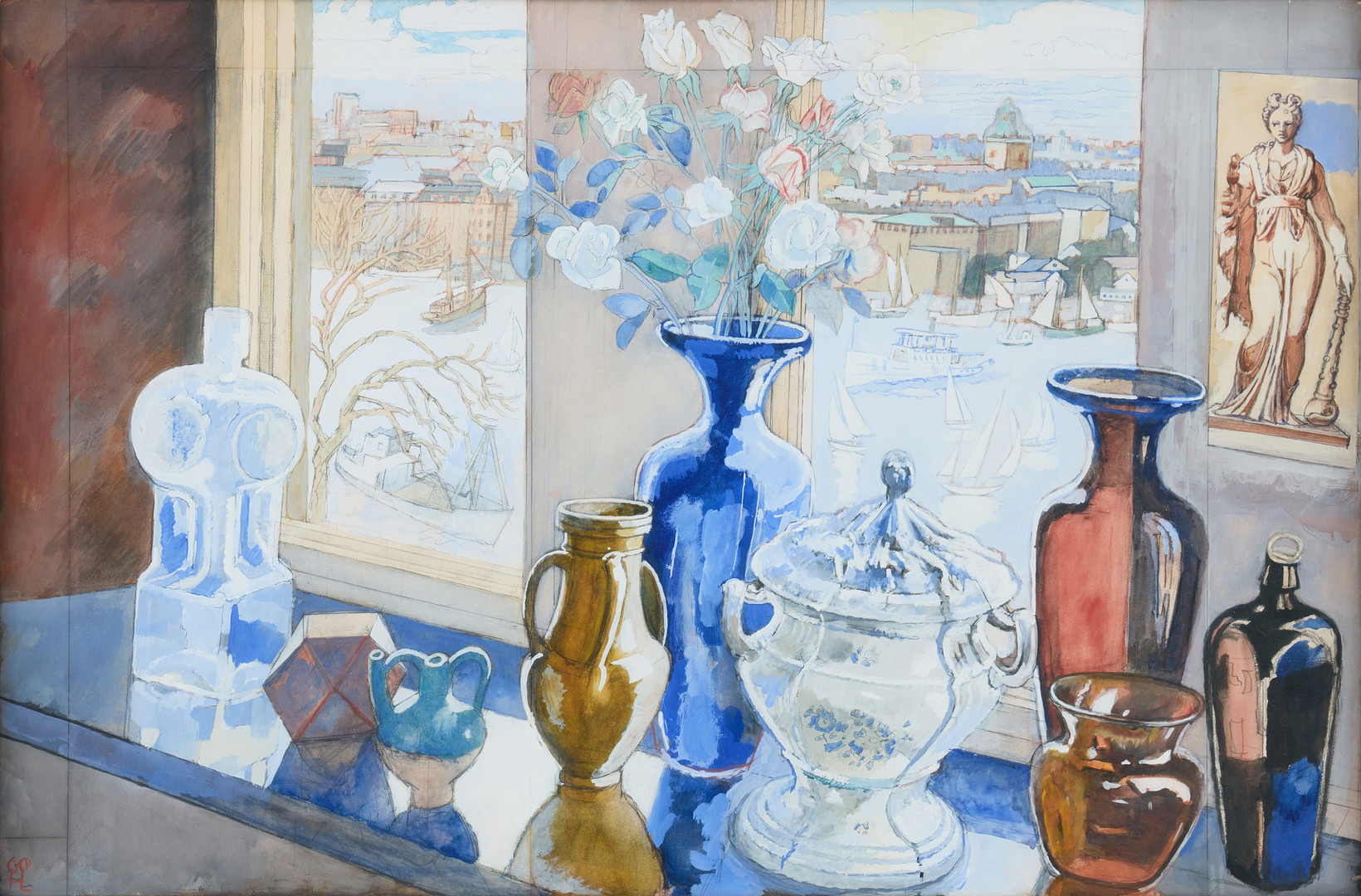 View from the artist's studio, Bastugatan 21.