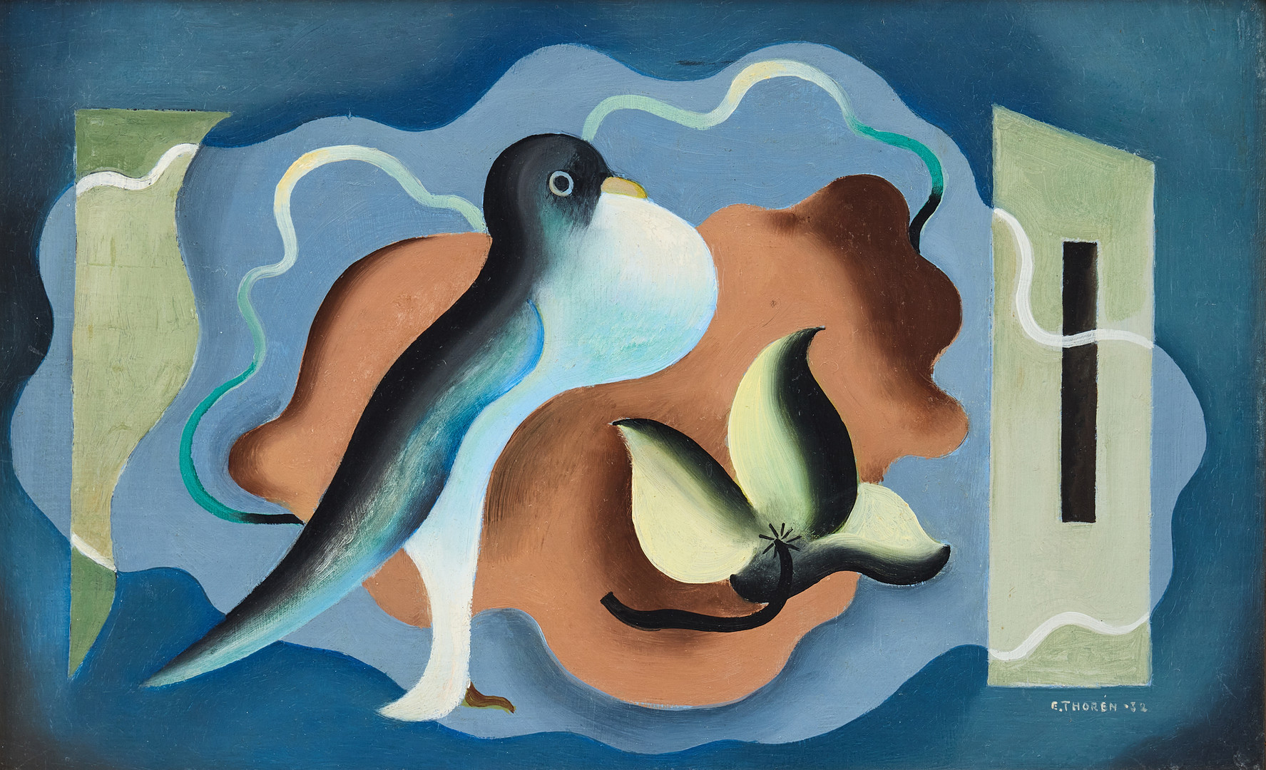 Esaias Thorén, Composition with dove.