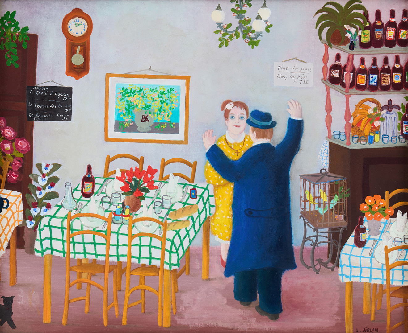 Restaurant scene.