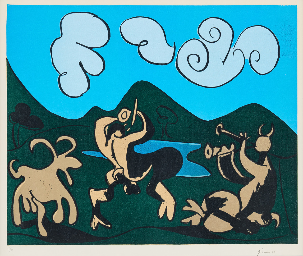 Pablo Picasso, "Faunes et chèvre".