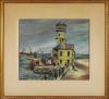 "Seabreeze - N.Y.C. Fire Station Boat," screenprint