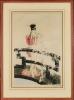 "Geisha," lithograph on paper