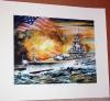 USS New Jersey In Action, Signed SS
