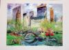 Central Park Spring, Signed Serigraph