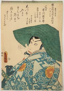 Utagawa Kunisada, Ichikawa Danjuro.